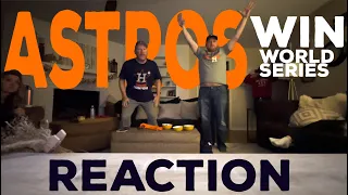 Long time Astros Fans react to 9th inning of 2022 World Series Game 6 as Astros win the Championship