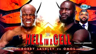 WWE Hell in a Cell 2022 Bobby Lashley vs Omos Official Match Card