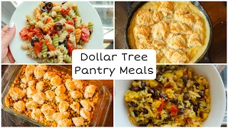 No Fridge/Freezer at your Dollar Tree? 4 Easy Pantry Only Dinners You Can Make!