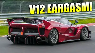 BEST Sounding Cars on the Nürburgring! 🔊 Renault F1 V8, Ferrari FxxK Evo, Huracan STO, 992 GT3RS etc