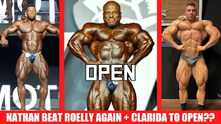 Nathan Beat Roelly AGAIN + Shaun Clarida Competing in OPEN Bodybuilding + Kentucky Muscle + Brandao