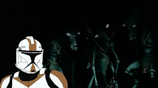 "Paint It Black" but your squad accidentally woke up the hive in the geonosian catacombs