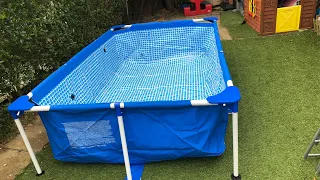 Intex swimming pool unboxing and set up