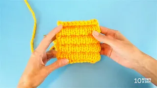 Simple Way to Knit Tucks