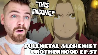 THIS ENDING WTF??!! | FULLMETAL ALCHEMIST BROTHERHOOD EPISODE 57 | New Anime Fan! | REACTION