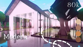 ROBLOX|| Bloxburg: Modern family mansion- 80k