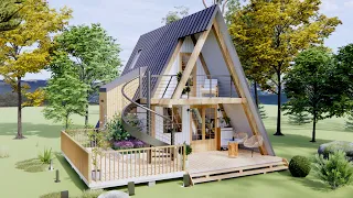 6x6 Meters - Amazing Beautiful Small Log Cabin Floor Plans | Exploring Tiny House