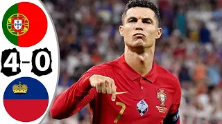 Portugal vs Liechtenstein 4 - 0 All Goals & Highlights - 2023 Euro Qualifiers #portugal #cristiano