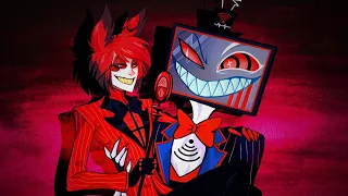 DEFINITELY JUST ENEMIES  - ALASTOR VS VOX (Hazbin Hotel Comic Dub)