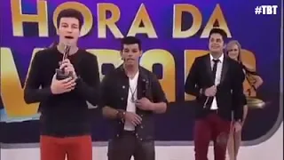 Cristiano Araújo e Denys Paraíba no programa Hora do Faro.