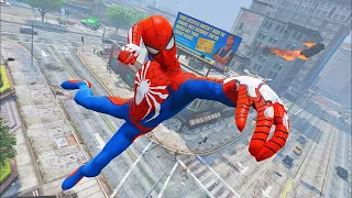 Spiderman Epic Stunts GTA 5 (Euphoria Physics , Crazy Stunts, Fails, Funny moments) Ep.41