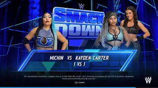 WWE 2K24: MICHIN VS KAYDEN CARTER [SMACKDOWN]