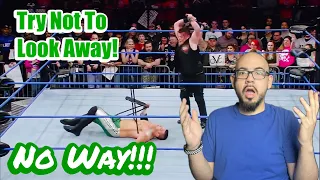 GUARANTEED CONCUSSIONS!!! | Reacting to Pro Wrestling Try Not to Look Away Challenge