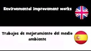 APRENDER INGLÉS = Trabajos de mejoramiento del medio ambiente