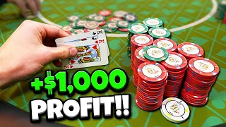 $2200 Pot with JACKS!! How Every Poker Session Should Go!! | Poker Vlog #199