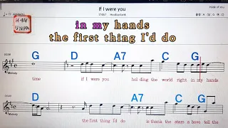 If I were you/Hoobastak💋노래방, 가라오케, 코드 큰 악보,반주,가사💖Karaoke, Sheet Music, Chord, MR