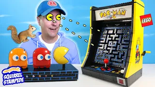 LEGO Icons PAC-MAN Arcade Set Machine Speed Build & Gaming Review!