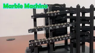 Rolling Ball Marble Machine Clock ⌛ Gadgetify