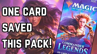 Commander Legends Draft Booster #5: ONE CARD SAVED THIS PACK!