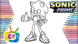 Sonic Prime coloring page/Sonic Prime 2024 coloring /Cartoon - On&On (feat.Daniel Levi)[NCS Release]