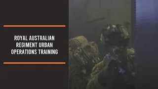 Royal Australian Regiment urban operations training