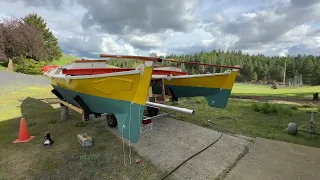 Work Continues on my Wharram Tiki 21 Catamaran SV PRIMITIVA EP. 2