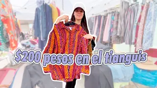 Compré todo esto con $200 pesos *En el tianguis*