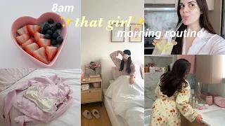 8am "THAT GIRL" MORNING ROUTINE: productive morning habits, self-care, workouts & more✨