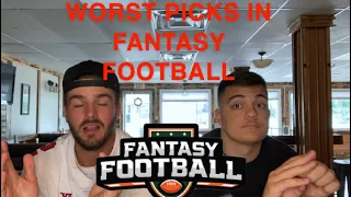 THE WORST PICKS IN EVERY ROUND DURING YOUR 2021 FANTASY FOOTBALL DRAFT!