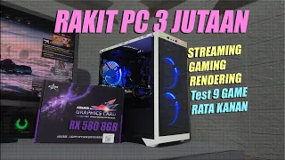 Rakit PC CESPLENK 3 Jutaan TEST 9 GAME RATA KANAN | FT. AISURIX RX 580 8GB