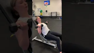 Seated 45* degree bicep curls
