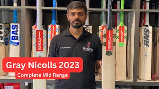 Gray Nicolls Entire Mid Range of Cricket Bats 2023 - From 11549/- to 37999/-