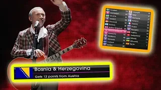 every "12 points go to BOSNIA & HERZEGOVINA" in eurovision final