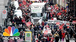 Entertainment Workers Protest As Merkel Announces German Coronavirus Lockdown | NBC News NOW