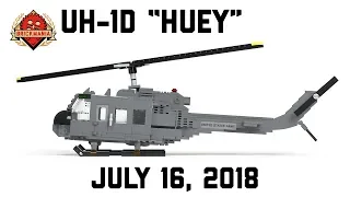 UH-1D "Huey" - Multipurpose Utility Helicopter - Custom Military Lego