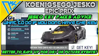 Asphalt 9 | Jesko Epic Prix | Key Packs advice | No key n no event