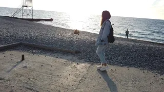 Walking beach Russia 🌏 Sochi Adler November 2020