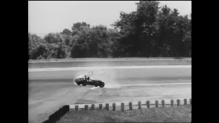 Early Near Fatal Auto Crashes at Indy 500 16mm 1080i ProResHD CinePost Wetgate Transfer