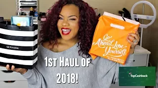 HUGE Sephora and Ulta Haul ft. TopCashback