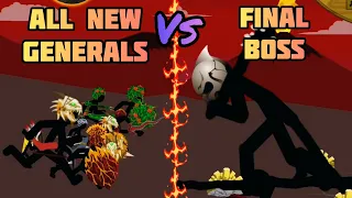 All New Units And Generals Vs Final Boss! Stick War Legacy Mod Menu New Update Epic Fight!