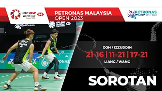 Goh/Izzuddin 1 - 2 Liang/Wang | Pusingan ke-32 | Petronas Terbuka Malaysia 2023