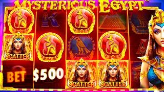 $500 SPINS?! - I hit the BONUS - Mysterious Egypt