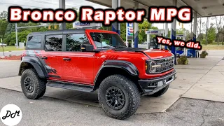 2022 Ford Bronco Raptor – MPG Test | Real-world Highway Fuel Economy and Range