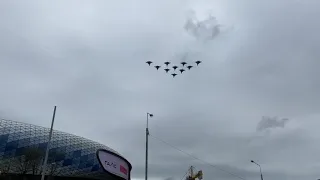 Su-57 Flyby Moscow May 9, 2020