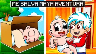 ¡BEBE NOOB ES SALVADO POR MAYA AVENTURA!👶BEBE NOOB ABANDONADO EN MINECRAFT