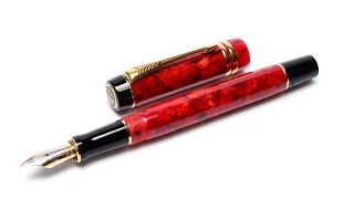 Обзор перьевой ручки Parker Duofold International (MkII) Jasper Red