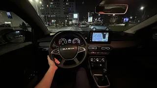 Dacia Logan Test Drive POV Night | Ambience Binaural Sound