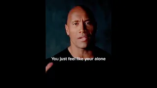 THE ROCK ON DEPRESSION - YOU ARE NOT ALONE #motivation #shorts #viral