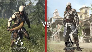 Gameplay Comparison | Assassin's Creed 3 Remastered VS Assassin's Creed 4 Black Flag