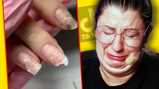 Stylistka paznokci vs TIKTOK 95! REAKCJA NA PAZNOKCIOWE TIKTOKI